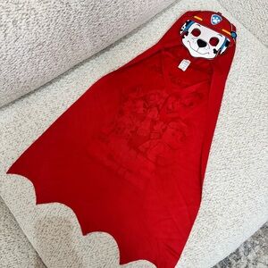 Red Paw Patrol Cape with Hood/Mask (Marshall)